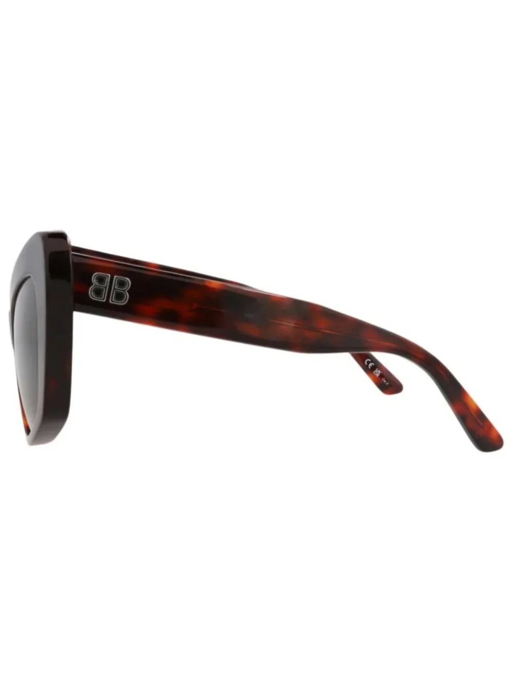 New Balenciaga Women's Sunglasses Cat Eye Recycled Acetate Frame Havana Havana
